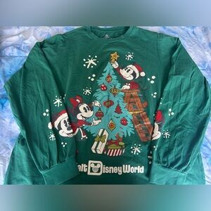 Disney Green Cotton Sweatshirt